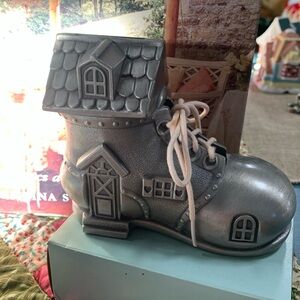 Pewter Bank. There was a littler old lady who lived in a shoe